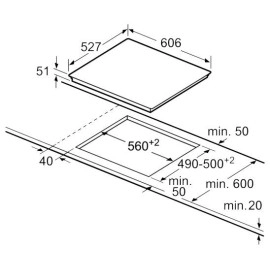 Встраиваемая индукционная варочная панель BOSCH PIE675DC1E