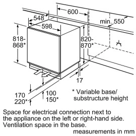 Морозильная камера BOSCH GUD15ADF0