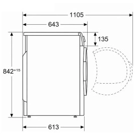 Сушильная машина BOSCH WTW85L48SN