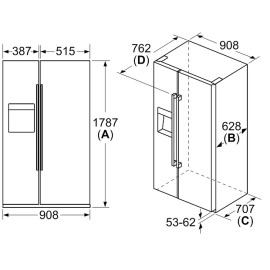 Холодильник BOSCH KAI93VI304