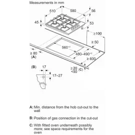 Варочная поверхность BOSCH PBP6C2K80O