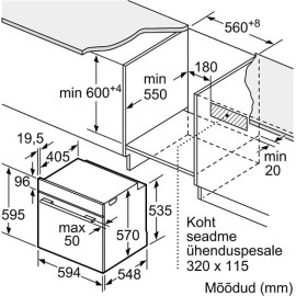 Духовой шкаф BOSCH HBG517CW1S