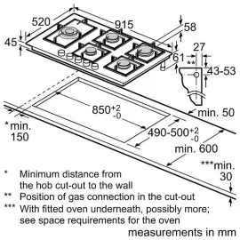 Варочная поверхность BOSCH PRS9A6H40