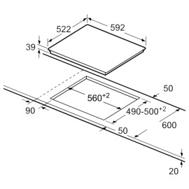 Поверхность BOSCH PKF651FP3E