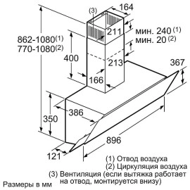 Вытяжка BOSCH DWK 095G60R