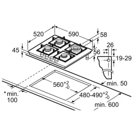 Варочная поверхность BOSCH PPH6A6I40O