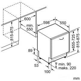 Встраиваемая посудомоечная машина BOSCH SMV 48M30